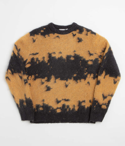 Gramicci Mohair Splatter Crewneck Sweatshirt - Saffron