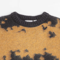 Gramicci Mohair Splatter Crewneck Sweatshirt - Saffron thumbnail