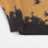 Gramicci Mohair Splatter Crewneck Sweatshirt - Saffron thumbnail