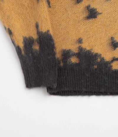 Gramicci Mohair Splatter Crewneck Sweatshirt - Saffron
