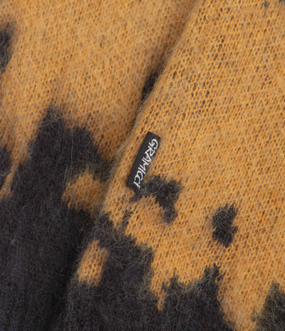 Gramicci Mohair Splatter Crewneck Sweatshirt - Saffron