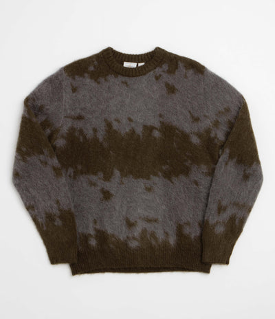 Gramicci Mohair Splatter Crewneck Sweatshirt - Slate