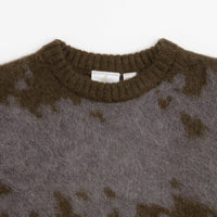 Gramicci Mohair Splatter Crewneck Sweatshirt - Slate thumbnail