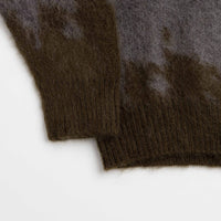Gramicci Mohair Splatter Crewneck Sweatshirt - Slate thumbnail