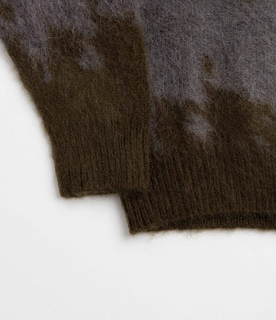 Gramicci Mohair Splatter Crewneck Sweatshirt - Slate