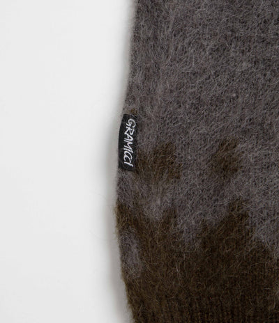 Gramicci Mohair Splatter Crewneck Sweatshirt - Slate