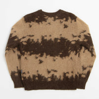 Gramicci Mohair Splatter Crewneck Sweatshirt - Taupe thumbnail