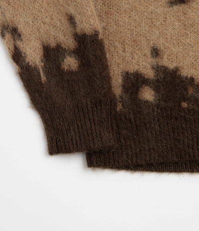 Gramicci Mohair Splatter Crewneck Sweatshirt - Taupe