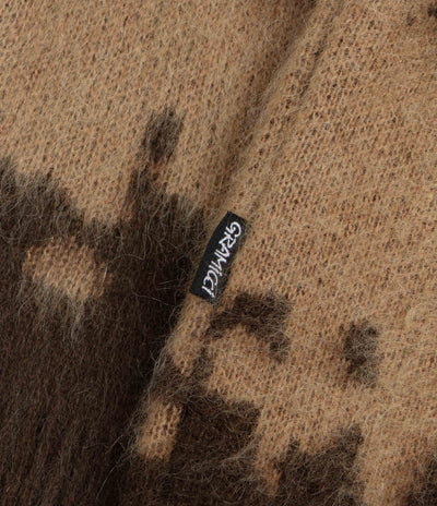 Gramicci Mohair Splatter Crewneck Sweatshirt - Taupe