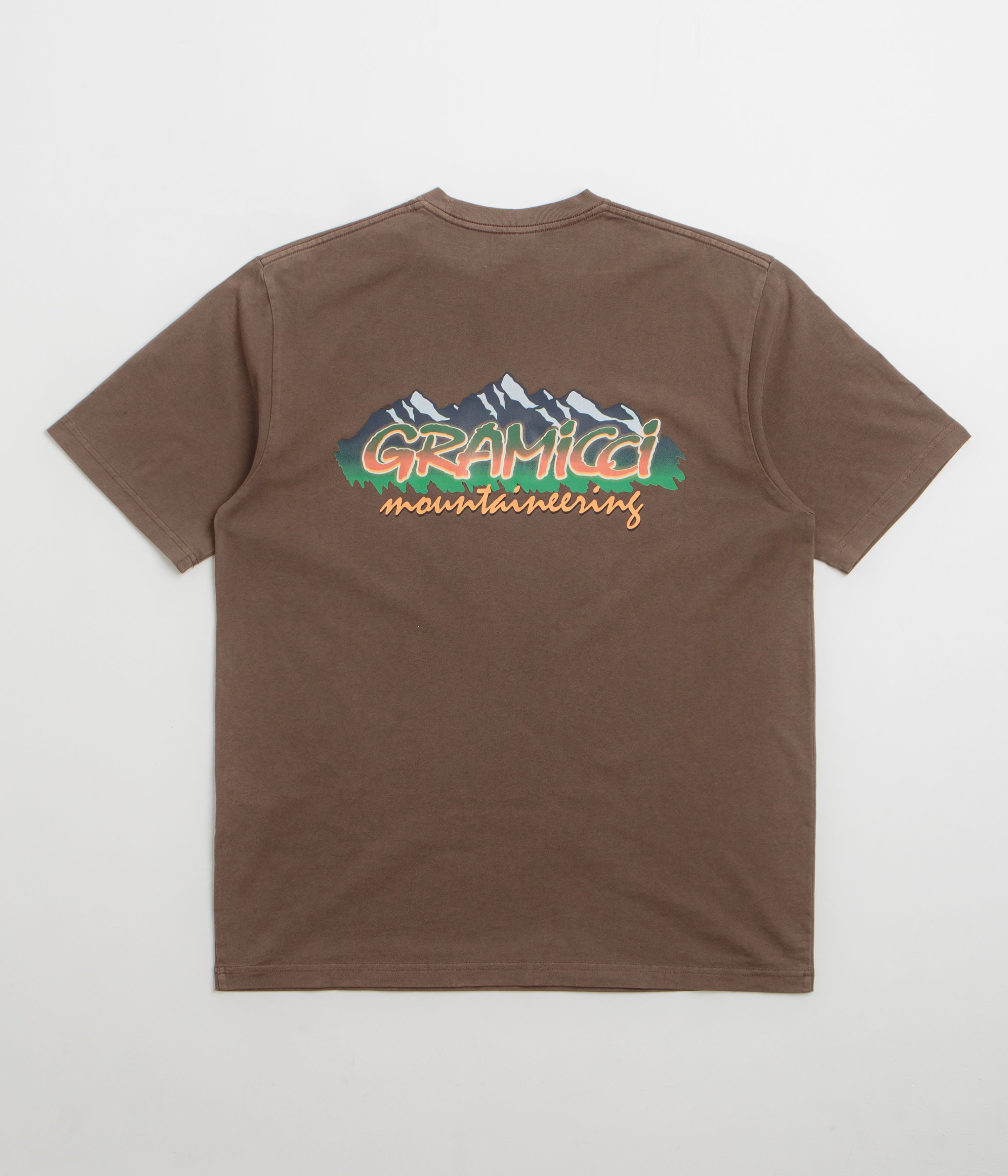 Gramicci Mountaineering T-Shirt in Brown Pigment