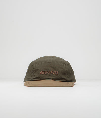 Gramicci Nylon Cap in Deep Olive and Coyote
