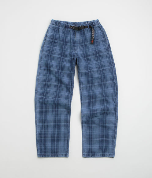Gramicci O.G. Denim Plaid Pants - Indigo Checkered Plaid