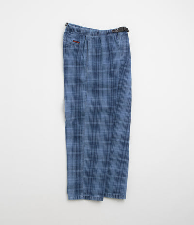 Gramicci O.G. Denim Plaid Pants in Indigo Checkered Plaid