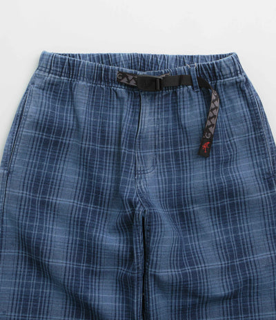 Gramicci O.G. Denim Plaid Pants in Indigo Checkered Plaid