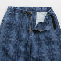 Gramicci O.G. Denim Plaid Pants in Indigo Checkered Plaid thumbnail