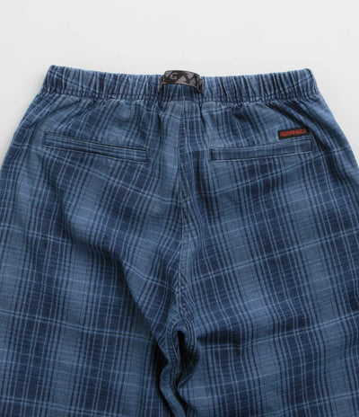 Gramicci O.G. Denim Plaid Pants in Indigo Checkered Plaid