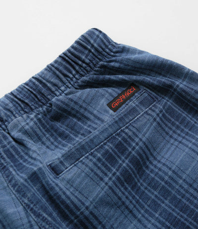 Gramicci O.G. Denim Plaid Pants in Indigo Checkered Plaid