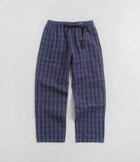 Gramicci OG Yarn Dye Dobby Plaid Jam Pants in Deep Twilight