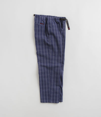 Gramicci OG Yarn Dye Dobby Plaid Jam Pants in Deep Twilight
