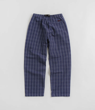 Gramicci OG Yarn Dye Dobby Plaid Jam Pants in Deep Twilight