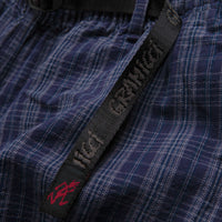 Gramicci OG Yarn Dye Dobby Plaid Jam Pants in Deep Twilight thumbnail