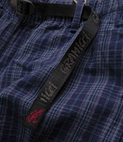 Gramicci OG Yarn Dye Dobby Plaid Jam Pants in Deep Twilight