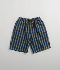 Gramicci OG Yarn Dye Shadow Plaid Jam Shorts in Blue