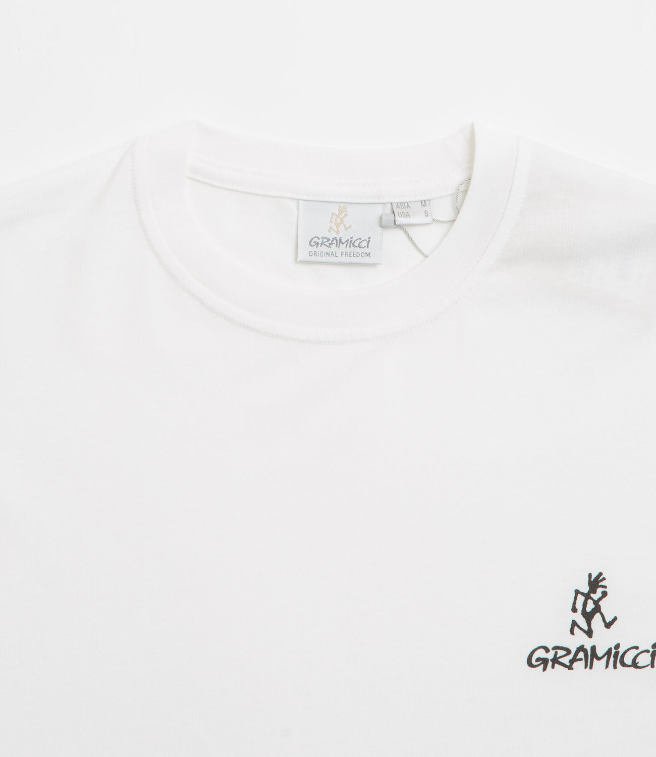 Gramicci One Point Logo T Shirt White Flatspot gramicci-one-point-logo-t-shirt-white-flatspot