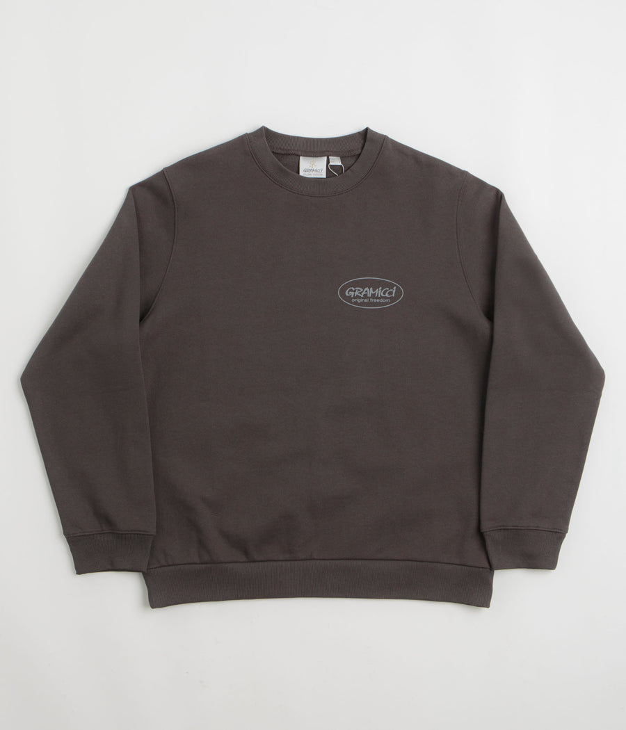 Gramicci Original Freedom Crewneck Sweatshirt in Deep Brown