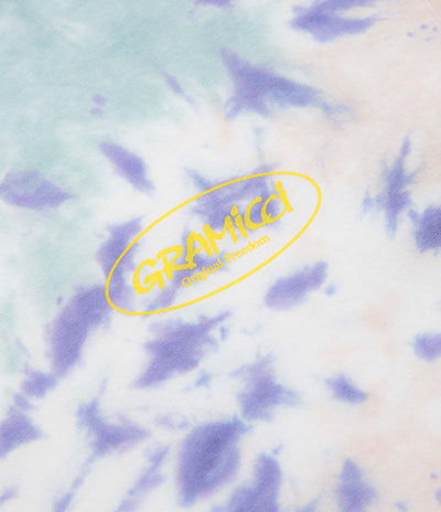 Gramicci Oval Long Sleeve T-Shirt in Blue Tie Dye