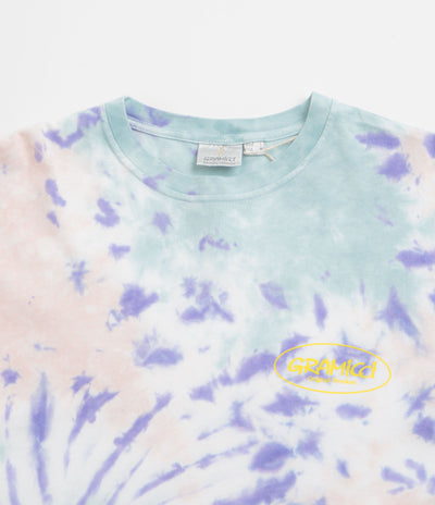 Gramicci Oval Long Sleeve T-Shirt in Blue Tie Dye