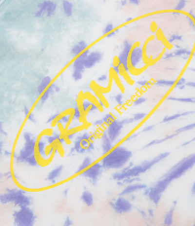 Gramicci Oval Long Sleeve T-Shirt in Blue Tie Dye