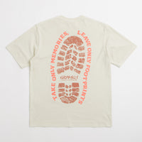 Gramicci Pigment Dye Footprints T-Shirt - Natural thumbnail