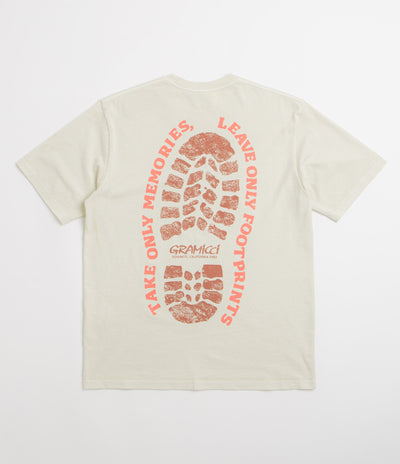 Gramicci Pigment Dye Footprints T-Shirt - Natural
