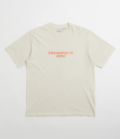 Gramicci Pigment Dye Footprints T-Shirt - Natural