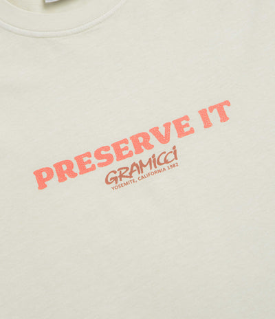 Gramicci Pigment Dye Footprints T-Shirt - Natural