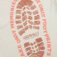 Gramicci Pigment Dye Footprints T-Shirt - Natural thumbnail