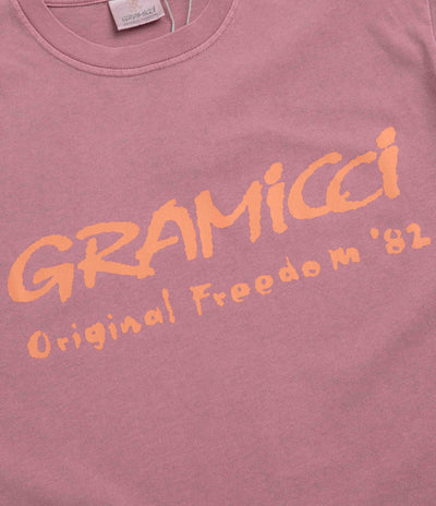 Gramicci Pigment Dye Freedom T-Shirt in Red