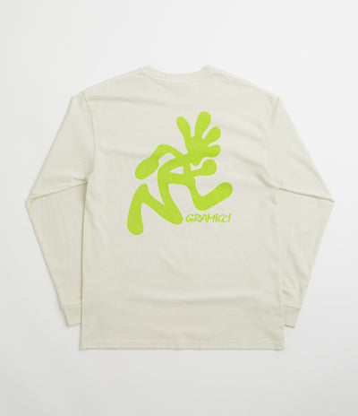 Gramicci Pigment Dye Running Man Long Sleeve T-Shirt - Natural