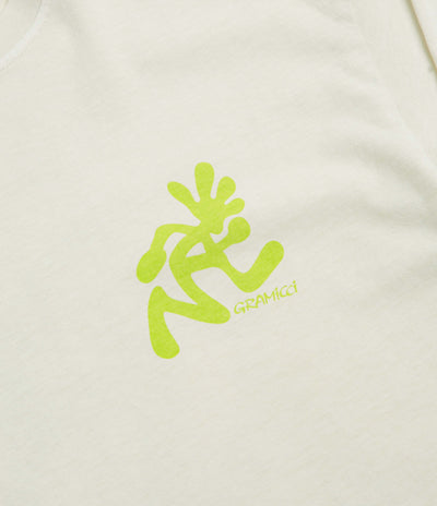 Gramicci Pigment Dye Running Man Long Sleeve T-Shirt - Natural