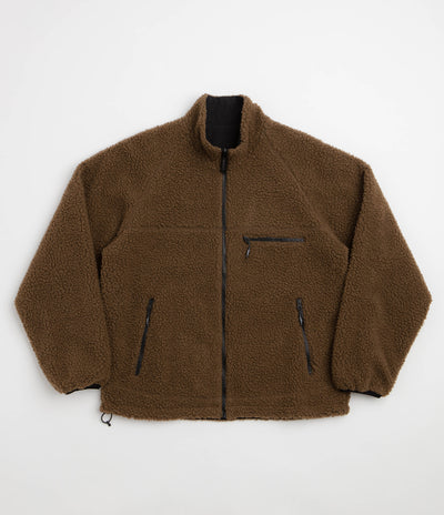 Gramicci Reversible Sherpa Jacket - Dark Brown / Black