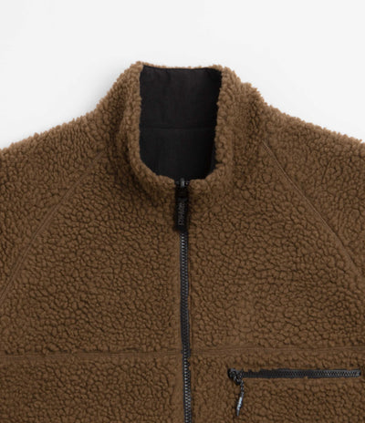 Gramicci Reversible Sherpa Jacket - Dark Brown / Black