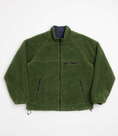 Gramicci Reversible Sherpa Jacket - Olive / Navy