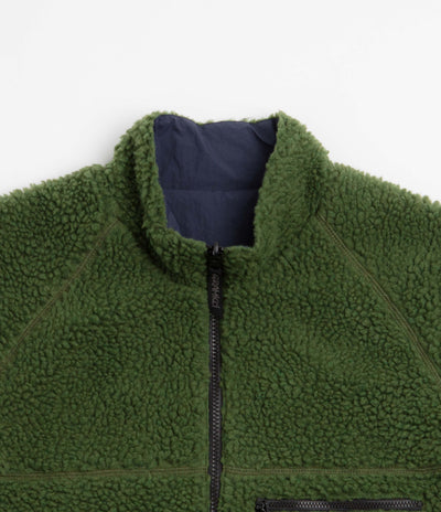 Gramicci Reversible Sherpa Jacket - Olive / Navy