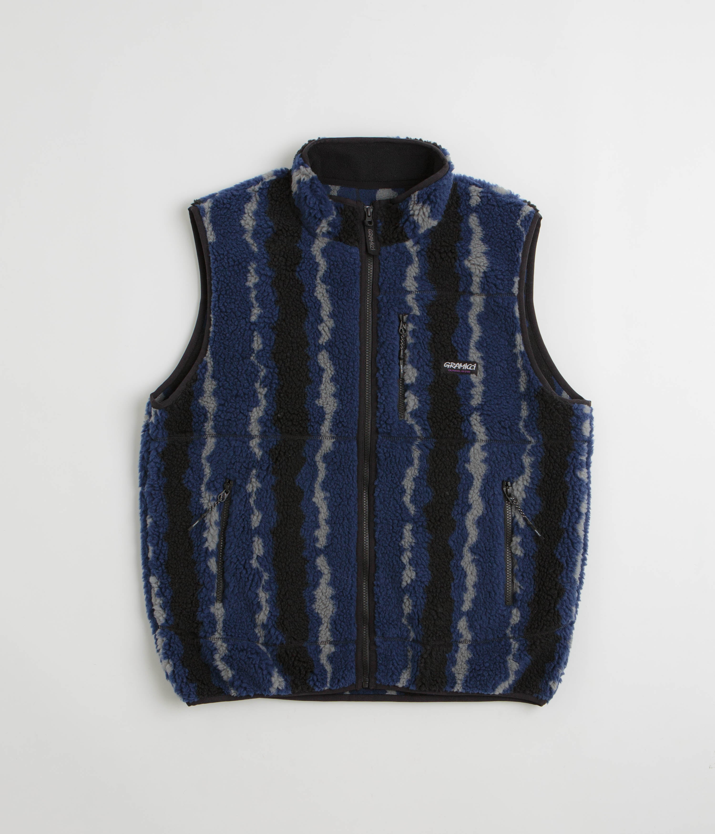 Gramicci Sherpa Vest in Navy Ripple
