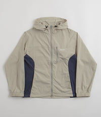 Gramicci Softshell Nylon Hooded Jacket in Stone Grey