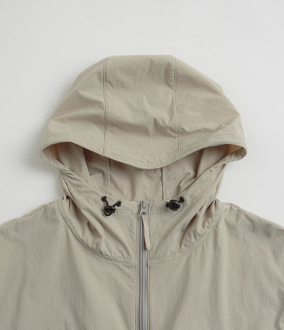 Gramicci Softshell Nylon Hooded Jacket in Stone Grey