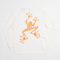 Gramicci Sticky Hands Long Sleeve T-Shirt in White thumbnail
