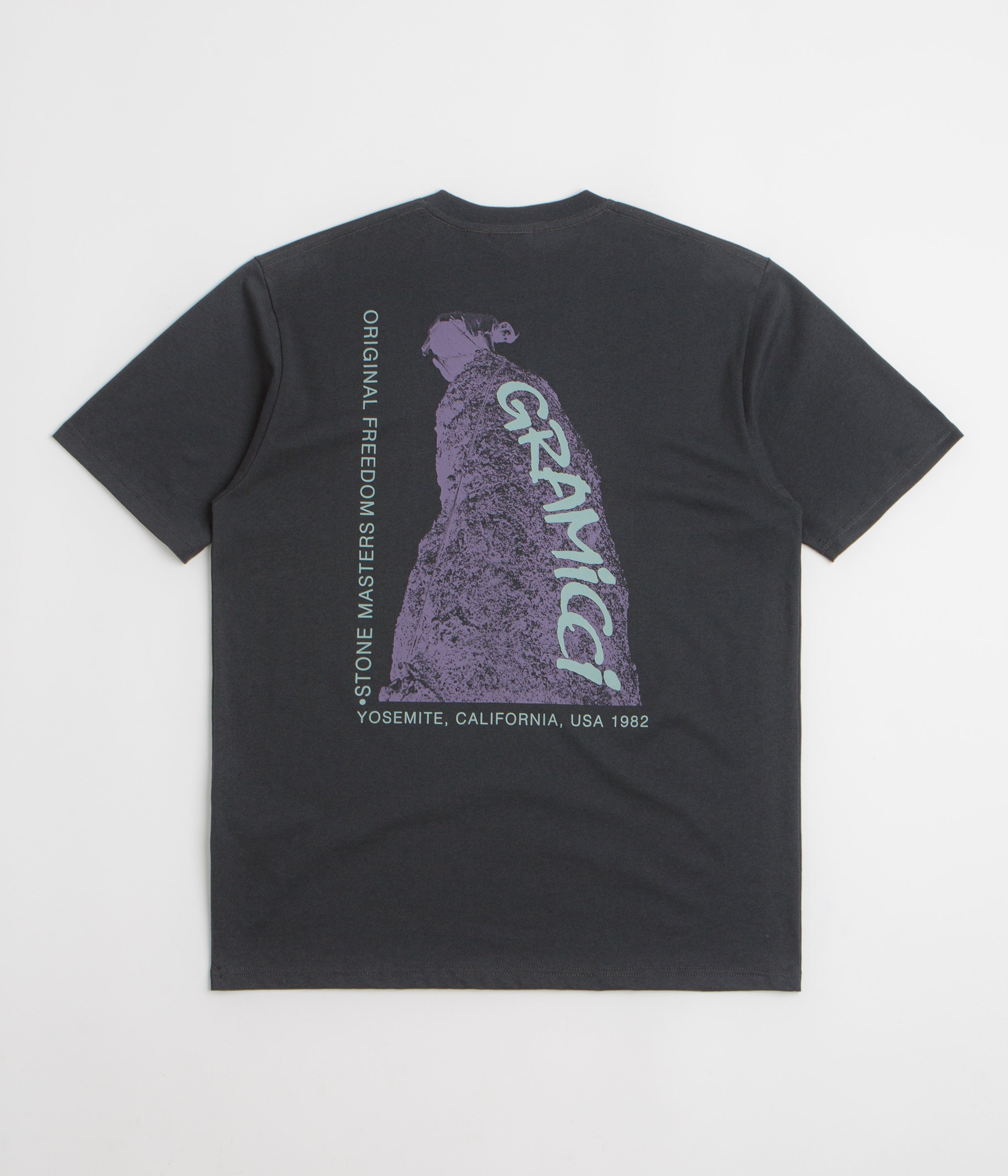 Gramicci Stonemasters Graphic T-Shirt in Vintage Black