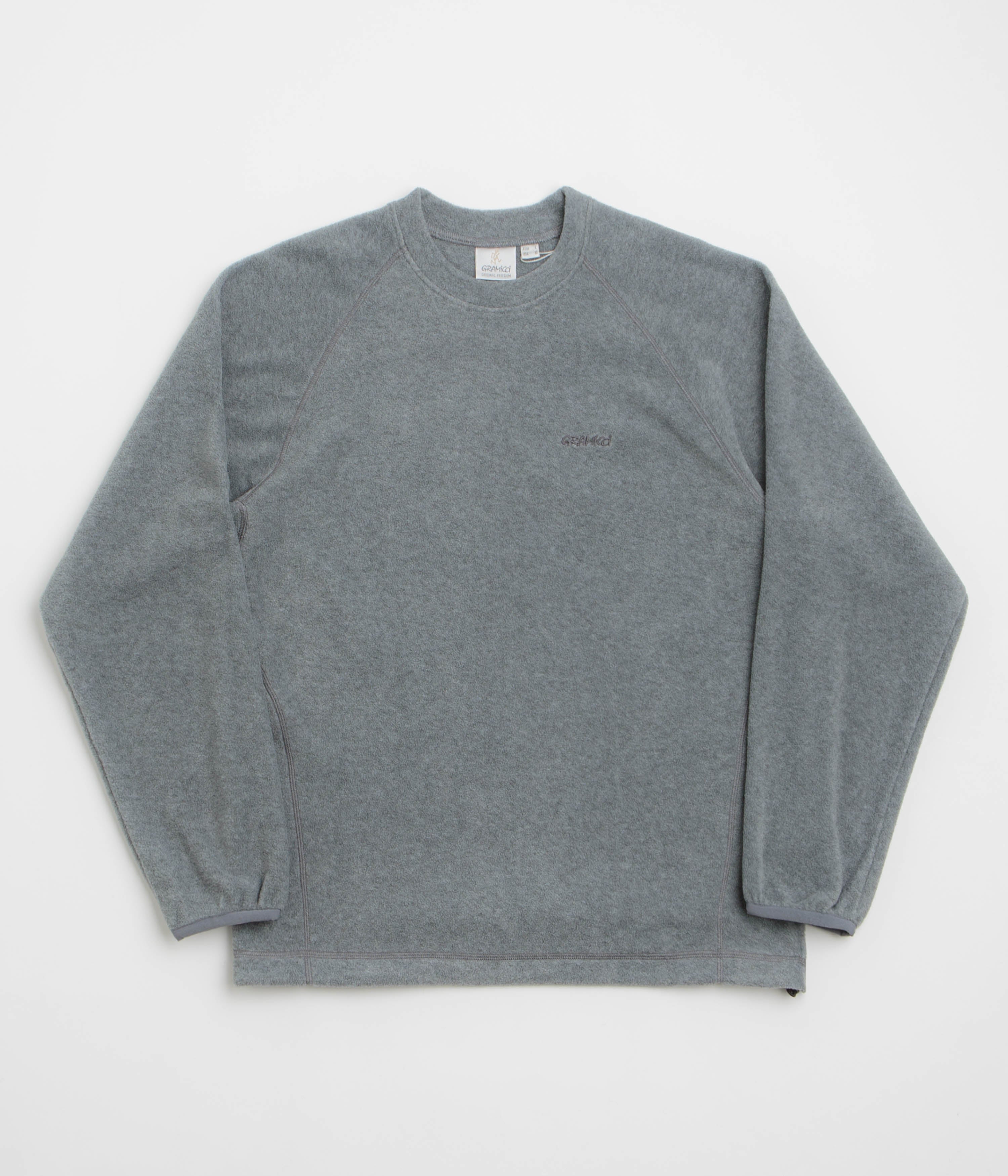 Gramicci Thermal Fleece Crewneck Sweatshirt in Heather Grey
